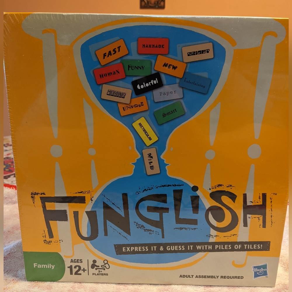 "Funglish" Family Board Game NIB  Award Winner Hard to Find!
